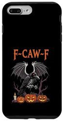 F-Caw-F Funny Crow Funny Adult humor Halloween f caw f Case for iPhone 7 Plus/8 Plus