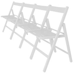WELL HOME MOBILIARIO & DECORACIÓN - 4 krzesła BAS z drewna bukowego, białe wykończenie