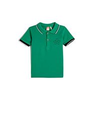 Koton Babyboys Polo Short Sleeve Embroidered Detail Cotton T-Shirt, groen (750), 2-3 Jaar