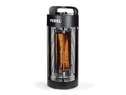 Perel PHT1200 Calefactor Electrico de Pie con Infrarrojos Silencioso para Exteriores, 1200 W, Diametro de 22 cm, Altura de 56 cm, Ipx4