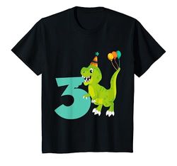 Youth 3rd Birthday Boy 3 Years Old Dinosaur Toy Dino T-Shirt