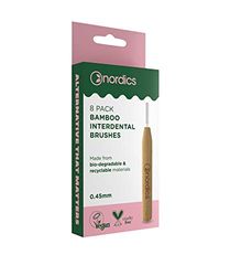 Nordics Organic Care Öko Brosse à dents interdentaire en bambou 0,45 mm, 12 g