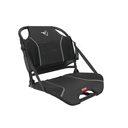 Pelican Ergo360 Siège de bateau pivotant – Siège de pêche haut de gamme – Dossier réglable – Compatible Bass Raider – Noir