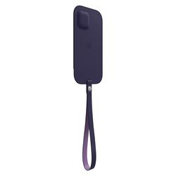 Apple Leather Sleeve with MagSafe (for iPhone 12 Pro Max) - Deep Violet