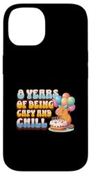 8 Years Capy Bday Cute Capybara 8th Kids Birthday Party Case for iPhone 14