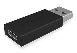ICY BOX IB-CB015 - Adattatore USB tipo C (femmina) a tipo A (maschio), USB 3.1 (Gen 2, 10 Gbps), colore: Nero