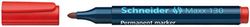 Schneider 130 Permanent Marker Bullet - Red