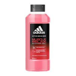 adidas Active Skin & Mind Muscle Relax Gel Doccia Uomo, Dermatologicamente Testato, Complesso a Base di Glicerolo e Acido Ialuronico, Idratazione profonda, Formula Vegana, 400 ml