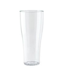 WACA 1753 Plastic Beer Cup Stackable with Fill Line 500 ml Diameter 80 mm Colour: Transparent