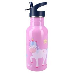 Pret Drinking Bottle Stainless Steel Unicorn Children Crib Nursery School Holiday Meal 21 cm Girls 500 ml Hydration Gift Idea Pink