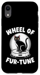 Wheel Of Fur-Tune Robot Vacuum Cleaner Funny Cat Case for iPhone XR