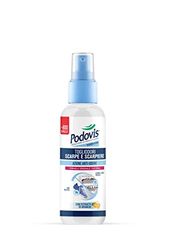 Podovis, Spray Togliodori Scarpe e Scarpiere - Deodorante Scarpe Spray , Formula con Effetto Riserva, Elimina e Previene i Cattivi Odori, Non Macchia i Tessuti, 100 ml, 3