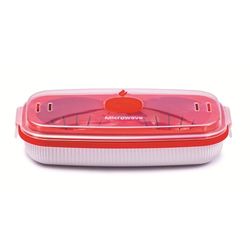 Snips | Cuoci Uova, Frittata & Omelette per microonde | 0,75 LT | Colore Bianco | Linea Tempozero| 24 x 12,5 x 6 cm | BPA Free | Made in Italy