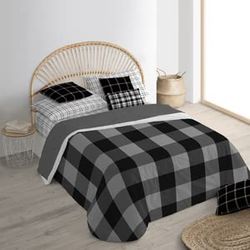 BELUM | Duvet Cover for 150/160 cm Bed (240 x 220 cm) | Fabric: 100% Organic Cotton, 175 Thread Count, Oeko-Tex Certified | Model: Lisbon