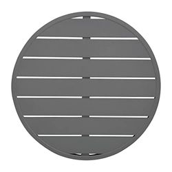 Bolero Dark Grey Aluminum Table Top Round - 580mm