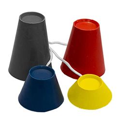 Longridge Jumbo Borracha Inverno Tees de golfe (4 PK) - Multicolorido