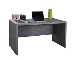 Composad | Bureau de la Ligne Pratique, Petit Bureau pour PC, adapté pour Studio et Chambre (LxHxP) 140 x 74,20 x 69 cm, Couleur Gris Ciment, pour Bureau, étude, fabriqué en Italie