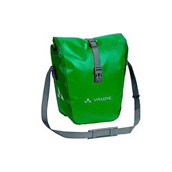 VAUDE Aqua Front Tapetes dianteiros para bicicleta, conjunto de 2 sacos adaptáveis ao carregamento e impermeáveis, verde (verde), 28 L (2 x 14 l)