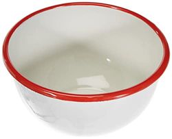 Ibili Bol Bordeaux 16 cm, Stainless Steel, branco/vermelho, 16 x 16 x 9 cm