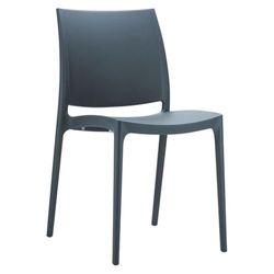 Maya Side Chair, Dark Grey (Pack 2)