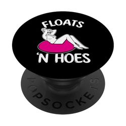 flotadores y azadas Diseño para un seguidor de tubos de río PopSockets PopGrip Adhesivo