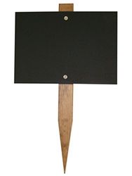 Svarta tavlor UK mini svart tavla trädgårdsspade, trä, svart, 150 x 105 mm