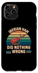 Carcasa para iPhone 11 Pro Jamón Ibérico Retro No Hizo Nada Malo Jamón Ibérico Vintage