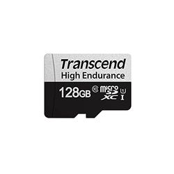Transcend 128GB microSDXC 350V Memory Card UHS- I, C10, U3, Full HD, Up to 95/45 MB/s (ideal for dashcams, security cameras and surveillance systems) TS128GUSD350V