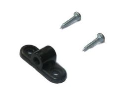 MP JET- Lot de 2 Supports d'ailettes filetés pour vis M6-Noir, MJ/2613B