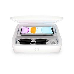 Einova - Mundus Pro - Caricatore wireless doppio con lampada UV-C Germicida Ricarica rapida certificata Qi, Disinfezione certificata EPA