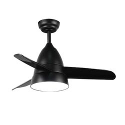 M Ledme Silence Led-plafondventilator, 54 W, zwart, afstandsbediening, motor DC 30 W + ledlicht 24 W, 6 snelheden, stil, 3 vleugels, 91 cm, zomer-/winterfunctie, timer