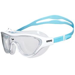 Arena The One Mask JR glasögon unisex-vuxen, vit (klar-vit-Lightblue), TU