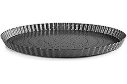 Ibili IB835330 Perforated Tart Mould with Removable Base 30 cm, Stainless Steel