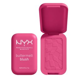NYX PROFESSIONAL MAKEUP Rubor en polvo Buttermelt, resistente a la decoloración y a la transferencia, hasta 12 horas de uso de maquillaje, fórmula vegana - Butta With Time