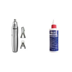 Wahl 3-in-1 Personal Trimmer, Trimmers for Men and Women, Nose Ear and Eyebrow Trimmer, Peach Fuzz Trimming, Cordless & Clipper Oil, Blade Oil for Hair Clippers, 250 ml