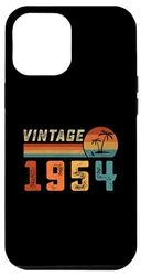 Carcasa para iPhone 12 Pro Max Regalos de cumpleaños 70 años hombres mujeres retro vintage 1954 palma