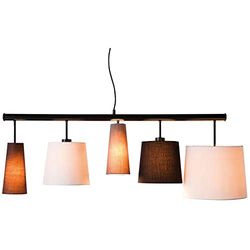 KARE Parecchi Design Candeeiro suspenso, multicolorido, 160 x 152 x 50 cm, castanho, 140 cm
