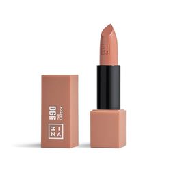 3INA MAKEUP - The Lipstick 590 - Nude Claro - Labial Nude Claro Cremoso - Barra de Labios Mate con Vitamina E y Manteca de Karité de Alta Pigmentación con Olor a Vainilla - Vegan - Cruelty Free