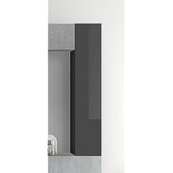 LC Spa Verticale hangkast 1 deur grijs glanzend, groot