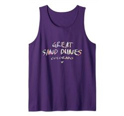 Grandes Dunas de Arena Colorado - Grandes Dunas de Arena CO Acuarela Camiseta sin Mangas