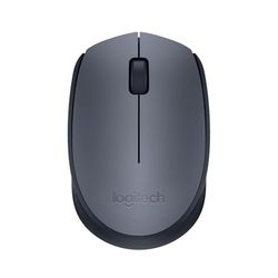 Logitech Ratón inalámbrico M170, 2,4 GHz con nanorreceptor USB, seguimiento óptico, batería de 12 meses de duración, ambidextro, para PC, Mac o portátil, negro y gris