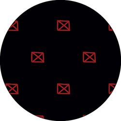 Bonateks, Ronde digitaal bedrukte muismat, antislip onderkant, voor kantoor en thuis, diameter: 22 cm