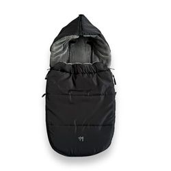 Kaiser 6538525 Babyschaalvoetenzak Hoody, zwart