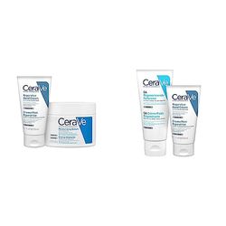 CeraVe Kit Corpo e Mani, Crema Idratante Viso e Corpo, Per Pelle Secca, 340 g + Crema Mani 50 ml & Kit Mani e Piedi, Crema Mani Riparatrice, 50 ml + SA Crema Piedi Rigenerante, 88 ml