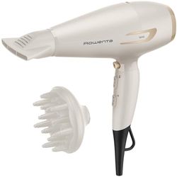 Rowenta Pro Power+, Asciugacapelli con Motore AC Robusto e Professionale di Lunga Durata, Concentratore 6mm, Diffusore di Volume per Ampia Varietà di Pieghe, Tecnologia Ionica, CV7243F0