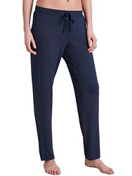 Schiesser Dames slaapbroek lang Modal - Mix + Relax, blauw