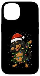 Funny Dachshund Weenie Dabbing Christmas Xmas Boys Girls Kid Case for iPhone 14