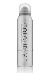 COLOUR ME Silver 150ml Body Spray Perfume for Men. Luxury Fragrance - Mens Aftershave, Long Lasting Fragrance for Men by Milton-Lloyd