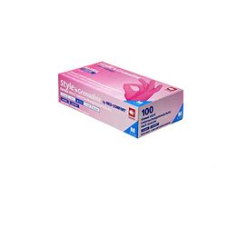 neoLab 1-0808 - Guantes de nitrilo (talla L), color rosa