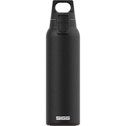 SIGG Hot & Cold One Light Black Thermo drinkfles (0,55 l), vrij van schadelijke stoffen, geïsoleerde drinkfles, met één hand bedienbare thermosfles van 18/8 roestvrij staal
